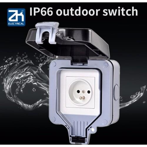 Ip66 Outdoors European German Standard German European Standard European Union Germany Waterproof Socket Wall Power Supply