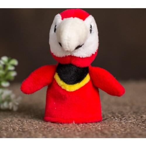 Baby Kids Soft Toy Animal finger puppet Toucan fox mouse flamingo wolf tiger owl kaola parrot