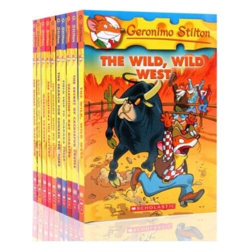 5-12 year Childrens English story book Geronimo Stilton english picture book help child be reader early education 10pc/set