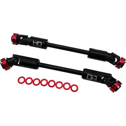 Hot racing Reinforced steel simulation flange telescopic middle drive shaft for Axial SCX10 SCX10II 90047