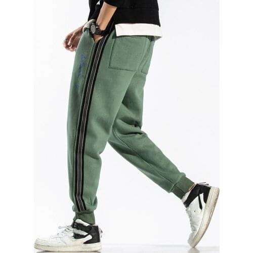 M-6XL 95% Cotton Sweatpants MenS Trousers Black Green Sweat Casual Pants 2021 Streetwear Spring AUTUMN