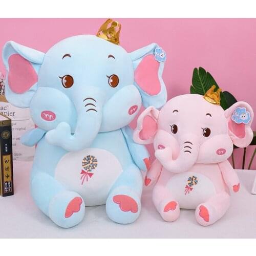 Cute Stuffed Animal Elephant Doll Soft Plush Toys Birthday Christmas Gifts for Kids Girlfriend