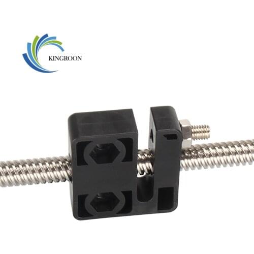 KingRoon 1 2 3 4pcs T Openbuilds type Nut anti-backlash 3D Print T8 screw 8mm POM Nut Block pitch 2mm Lead 8mm 3D Printer Parts