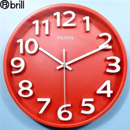 Colorful Simple Wall Clock Room 3D Silent Modern Design Wall Watch Living Room Digital Fashion Wall Clocks Home Decor