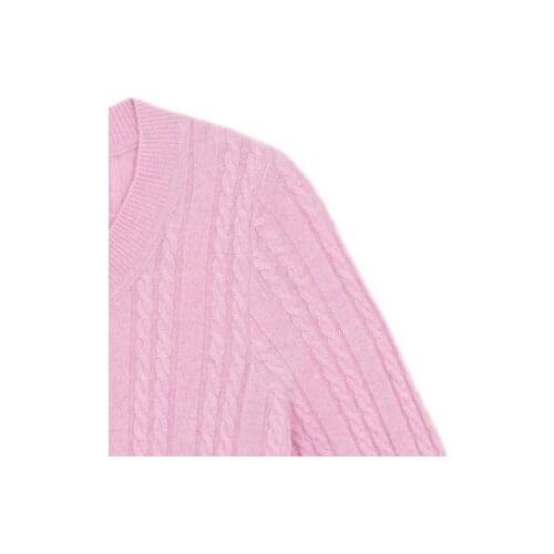 2021 Autumn and Winter Sweater Solid Color Round Neck Short Knitted Cardigan Womens Short Cardigan