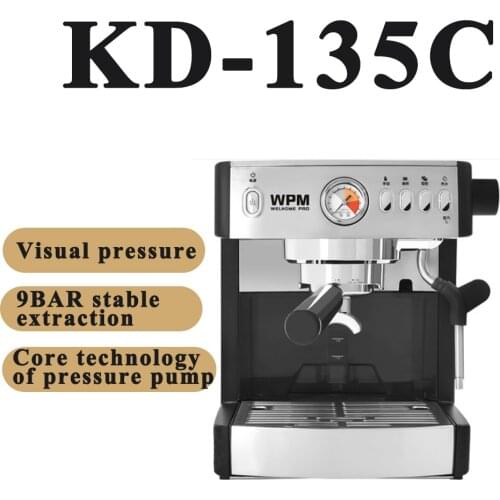 Welhome KD-135C Coffee machine home full semi-automatic Italian pump pressure manual foaming one
