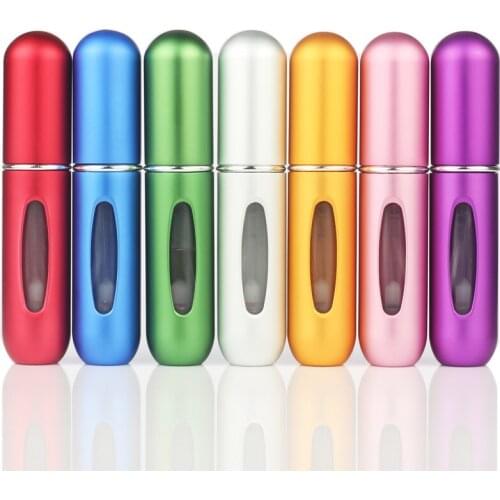 Bottom-filled Metal Shell 5ml Perfume Dropper Portable Sample Bottle Frosted Perfume Points Bottling Oil Bottle 2pcs/lot