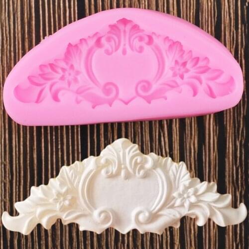 Sugarcraft Flower Silicone Molds Relief Cake Border Fondant Mold DIY Cake Decorating Tools Candy Clay Chocolate Gumpaste Moulds