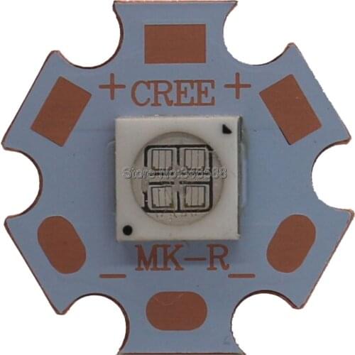 10W 7070 Ultra Violet UV 365nm or 395nm-400nm High Power LED Emitter Diode Chip on 20mm Copper Star