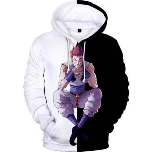 Anime Cartoon Hunter X Hunter 3D Hoodies Sweatshirts Printed Men Women Streetwear Fashion Casual Cotton Full Clothing