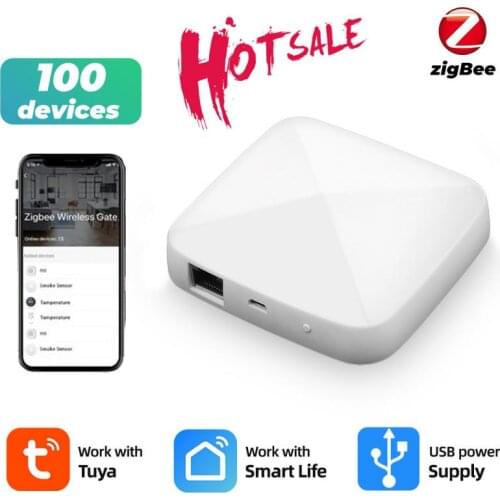 Tuya ZigBee Gateway Bridge Wired/Wireless Smart Hub Smart Life App Remote Control Compatible With Alexa Google Home Assistant