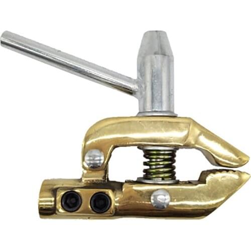 Rotary Welding Ground Clamp 600A Screw Style Earth Clamp for TIG MIG Stick Welder Machines, Full Copper, Max Clamp Pitch 37mm