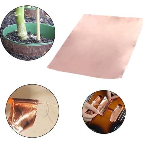 1PC Guitar Copper Foil Tape EMI Shielding Single Conductive Adhesive Sheet U7EF