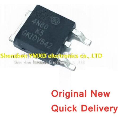10Pcs/Lot New STD4N80K5 4N80K5 Patch TO-252 N Channel 800V 3A MOS Field Effect Transistor
