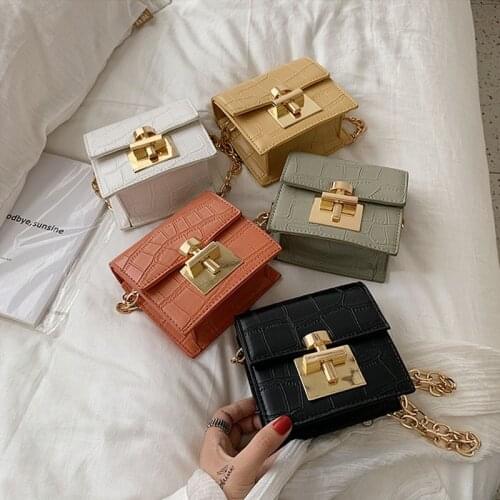 2020 Alligator pattern purses shoulder crossbody bag crocodile mini women hand bags handbags with chain