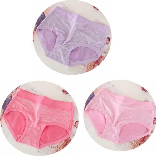 3Pcs/lot Lace embroidered bamboo fiber soft Sexy Lingerie women underwears high waist plus size 6XL womens panties briefs