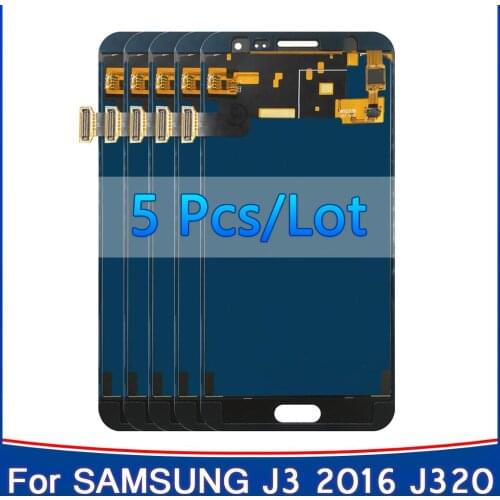 5 PCS 100% tested TFT LCDS For Samsung Galaxy J3 2016 J320 J320A J320F J320Y J320FN LCD Display Screen Touch Digitizer Assembly