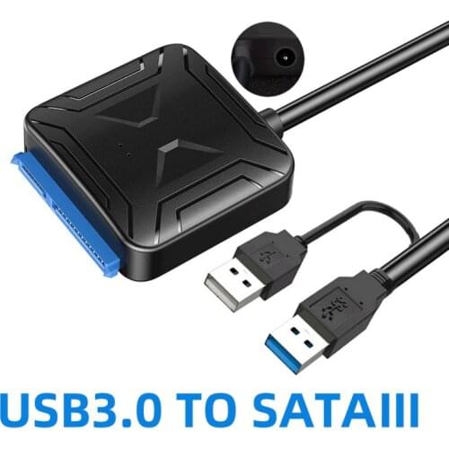 USB 3.0 To Sata 3.5 2.5 Hard Drive Adapter For 2.5 Inch 3.5 Inch HDD SSD Hard Disk Cable With 12V 2A AC/DC Power Adapter