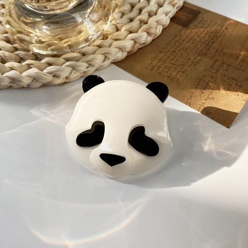 Acrylic Panda Badge Safety Pin Brooch Handmade Animal Style Brooches For Women Child Garment Ornamental Jewelry Gifts Wholesale