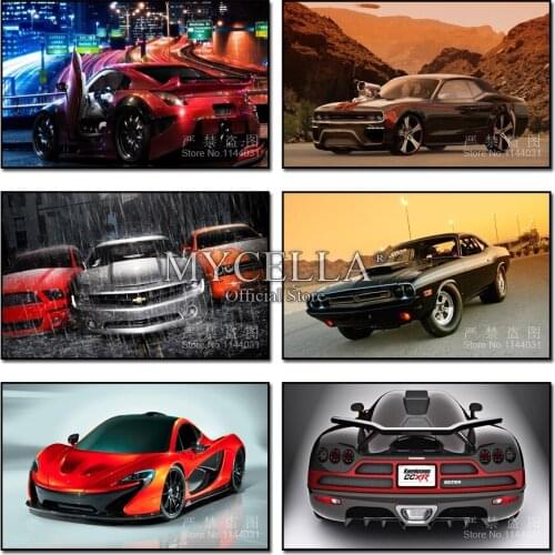 DIY Diamond Embroidery Full Round 5D Diamond Painting Car Diamonds Mosaic Cross Stitch landscape Needlework Christmas Decor Gift