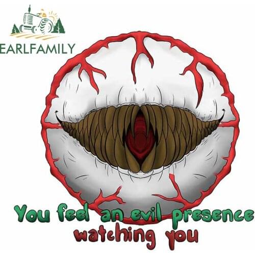 EARLFAMILY 13cm x 12.1cm Cartoon Decal For Watching You Eye Vinyl Car Stickers Bumper Refrigerator Personality Graffiti Graphics