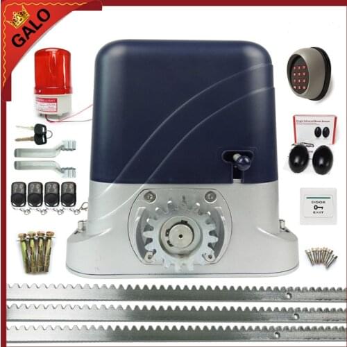 GALO Heavy Duty 800KG Automatic Electric Sliding Gate Motor Opener With 4M Steel Racks Full Kits Open Gate Drive Car In