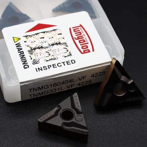 TNMG160404 L VF 4225 Indexable Carbide Insert External Turning Tool TNMG 160404 Lathe Tools CNC cutter