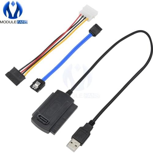 SATA/PATA/IDE to USB 2.0 Adapter Converter Cable for Hard Drive Disk 2.5" 3.5"