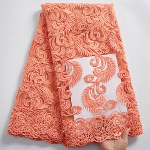 SJD LACE New High Quality White African Lace Fabric 2021 French Mesh Milk Silk Nigerian Fabric Summer For Women Wedding A 2340