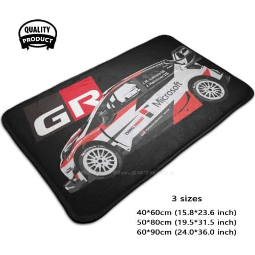 Wrc Gr Yaris - Gazoo Racing 3D Soft Non-Slip Mat Rug Carpet Foot Pad Sti Wrx Wrx Sti Sportscar Evo Rally Impreza Supercar Jdm
