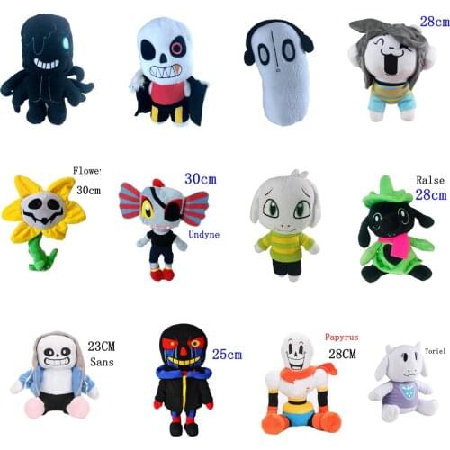 2020 New Undertale Nightmare Sans Ghost Napstablook Papyrus Flowy ZOMBIE Stuffed Animals Plush Toy