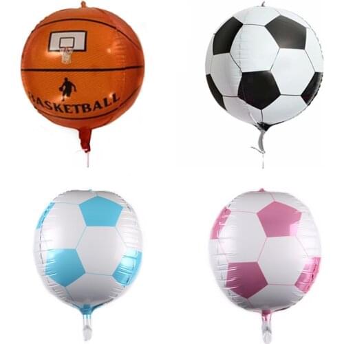 New 22 Inch 4D Basketball Football Balloon Birthday Party Baby Shower Anniversary