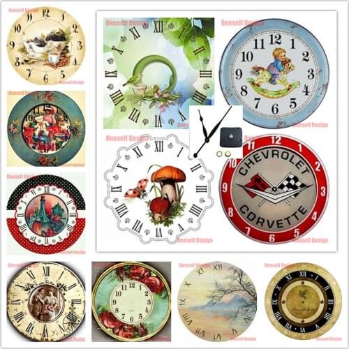 New wall sticker 5d diamond mosaic sale with clock cartoon 5d diamond painting full set with clock anime Christmas gift for home