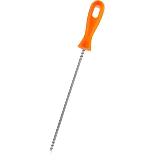 Chainsaw Chain Sharpening File Rod Round Steel Sharpener for Woodworking Hand Tools with Plastic Handle