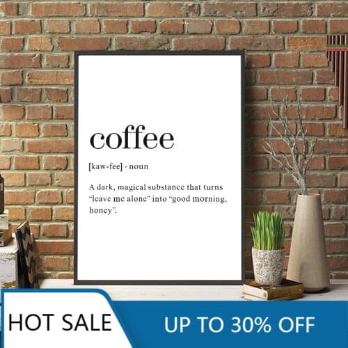Modern Minimalist Black and White Wall Art Canvas Painting Posters Prints Coffee Quotes Scandinavia Home Decoration Pictures