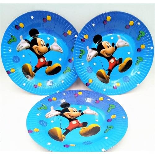Mickey mouse plate Mickey Mouse Girls Kids Birthday Party Decoration Set Mickey Party Supplies Baby Birthday Party Pack event