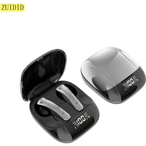 E68 TWS Wireless Bluetooth 5.0 Earphones Stereo In-Ear Roise Reduction IPX6 Sport Waterproof Led Gaming Headphones With Mic