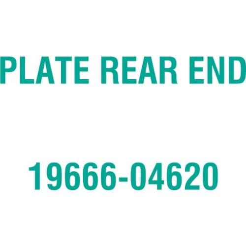 For Kubota 19666-04620 PLATE REAR END