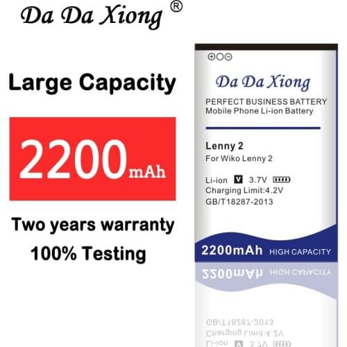 2200mAh Replacement lenny 2 Battery for Wiko LENNY 2 battery Bateria mobile Phone Batteries High Quality