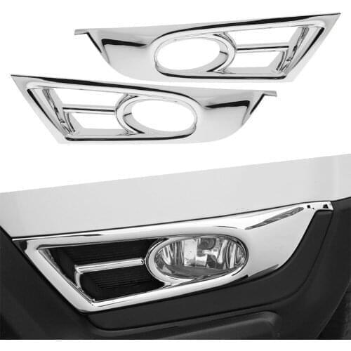 1Pair Car Front Fog Light Cover Trim Chrome ABS For Honda CRV CR-V 2017 2018