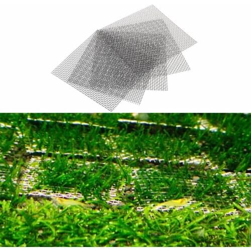 10PC Aquarium Wire Mesh Pad Stainless Steel Netting Filtration Net For Planting Aqua-plant Moss Fish Tank Decoration Accessories