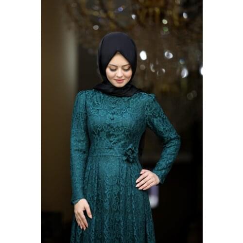 5646 Muslim women clothes Evening Dress Long Sleeve Muslim Women Prom Party Ceremon Gown womens dress Women Party Dresses