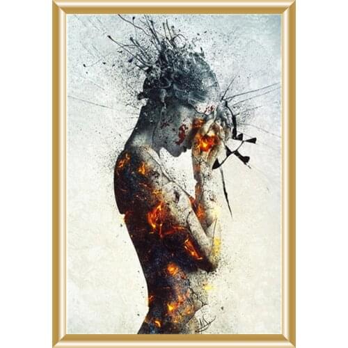 5D DIY Full Square/Round Diamond Painting Beauty Portrait Rhinestone Art Picture Handmade Embroidery Mosaic Home Decoration Gift