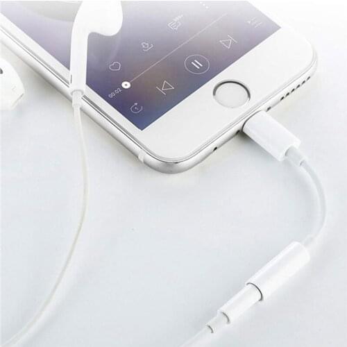 Adaptador de auriculares para iluminación a 3,5mm, Cable auxiliar de Audio para iPhone 12 XS IOS 14, divisor de iluminación Aux