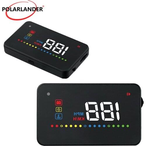 Car HUD display A200 Projector Windshield 3.5 inch OBD2 Smart Speedometers km/h MPH Voltage alarm Head Up Display