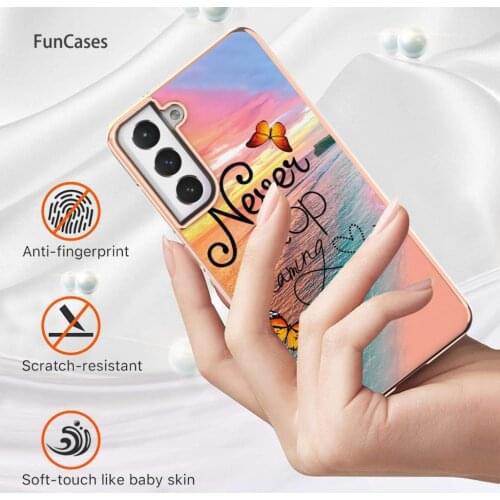Pursuing Dreams Pouch Cases For telefoon Samsung S21 FE Estojo Soft IMD Phone Cover Funda Samsung Galaxy capa S21 FE galaxies