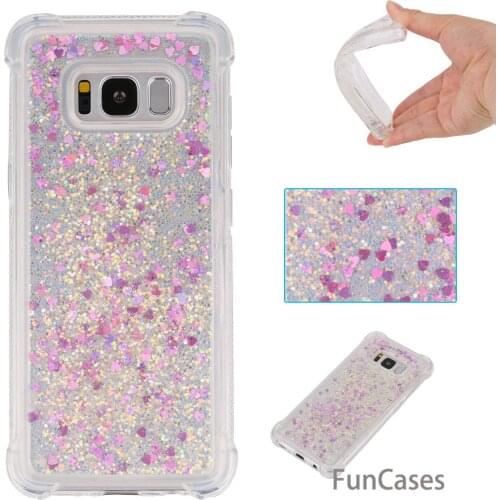 Quicksand Case sFor Hoesje Samsung S8 Soft TPU Phone Case Luxury Floral Phone Case sFor Samsung Galaxy S8 Protector Etui Phon