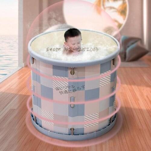 Childrens Compressible Bathtub Household Adult Bath Tub Folding Bath Tub Household Full Body Bathtub Bath Artifact