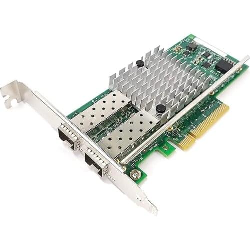 Dual Port 10GbE SFP+ Fiber Optic PCI-Express Gigabit Ethernet Server Adapter 2 Port Network Interface Controller Card