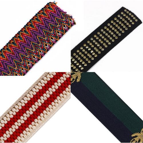 10yard 3.5cm Elastic Lace Ribbon Embroidery Bee Trim Stretch Fabric Trimming Band Belt for Bag Bow Shoes Sewing Underwear T2724